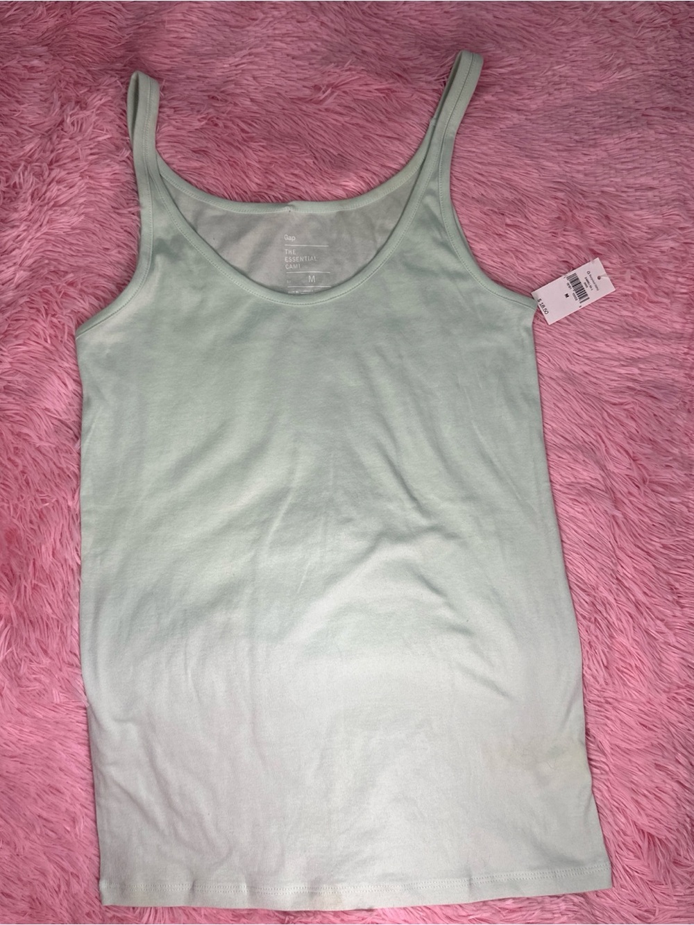 Y2K Vintage 2013 NWT Essential Cami Scoop Neck Tank Top -‎ Mint Green